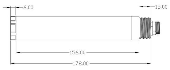 在線多參數(shù)水質(zhì)傳感器尺寸圖